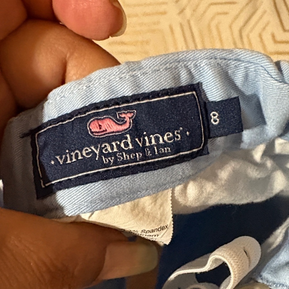 Vineyard Vines Sky Blue Men's Flat Front Shorts - Picture 2 of 5